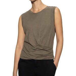 Sanctuary Women's Size S Draped Hem Sleeveless Green Tank Top NEW